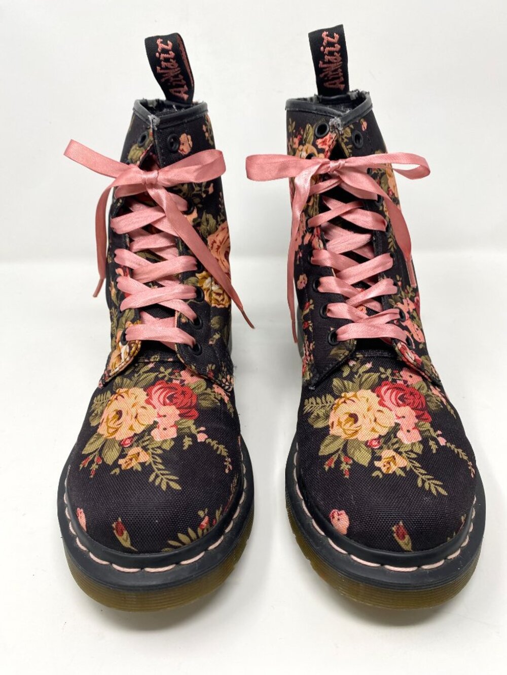 Dr. Martens Floral Lace-Up Boot in Victorian Rose 8 - Picture 12 of 12
